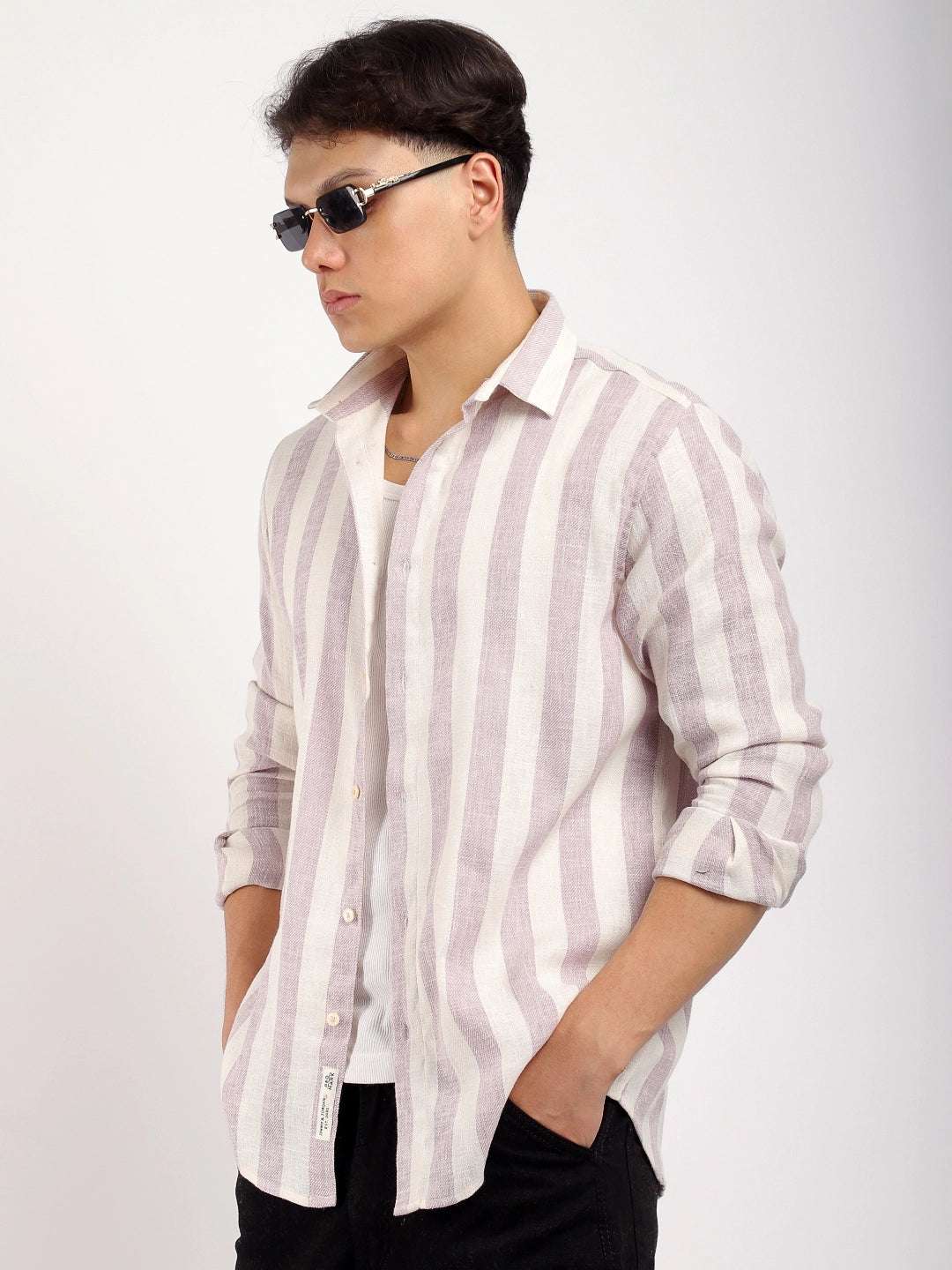 Crimson Lavender Full Sleeve Shirt