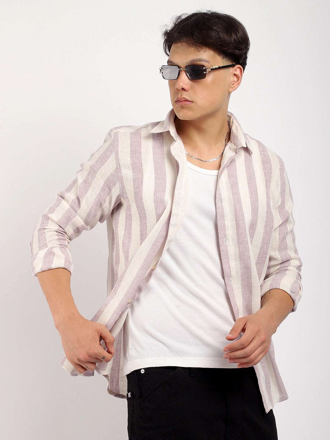 Crimson Lavender Full Sleeve Shirt