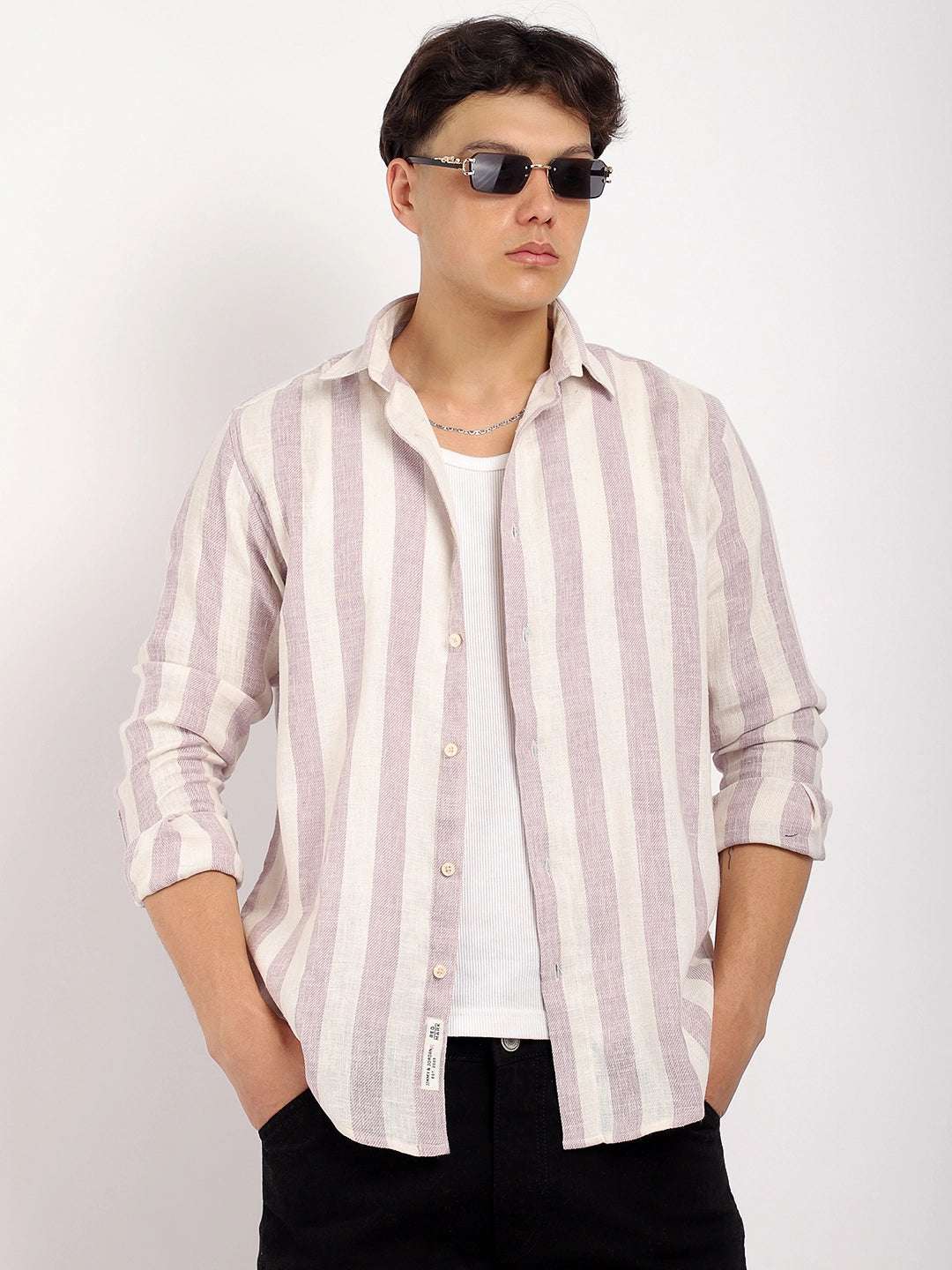 Crimson Lavender Full Sleeve Shirt