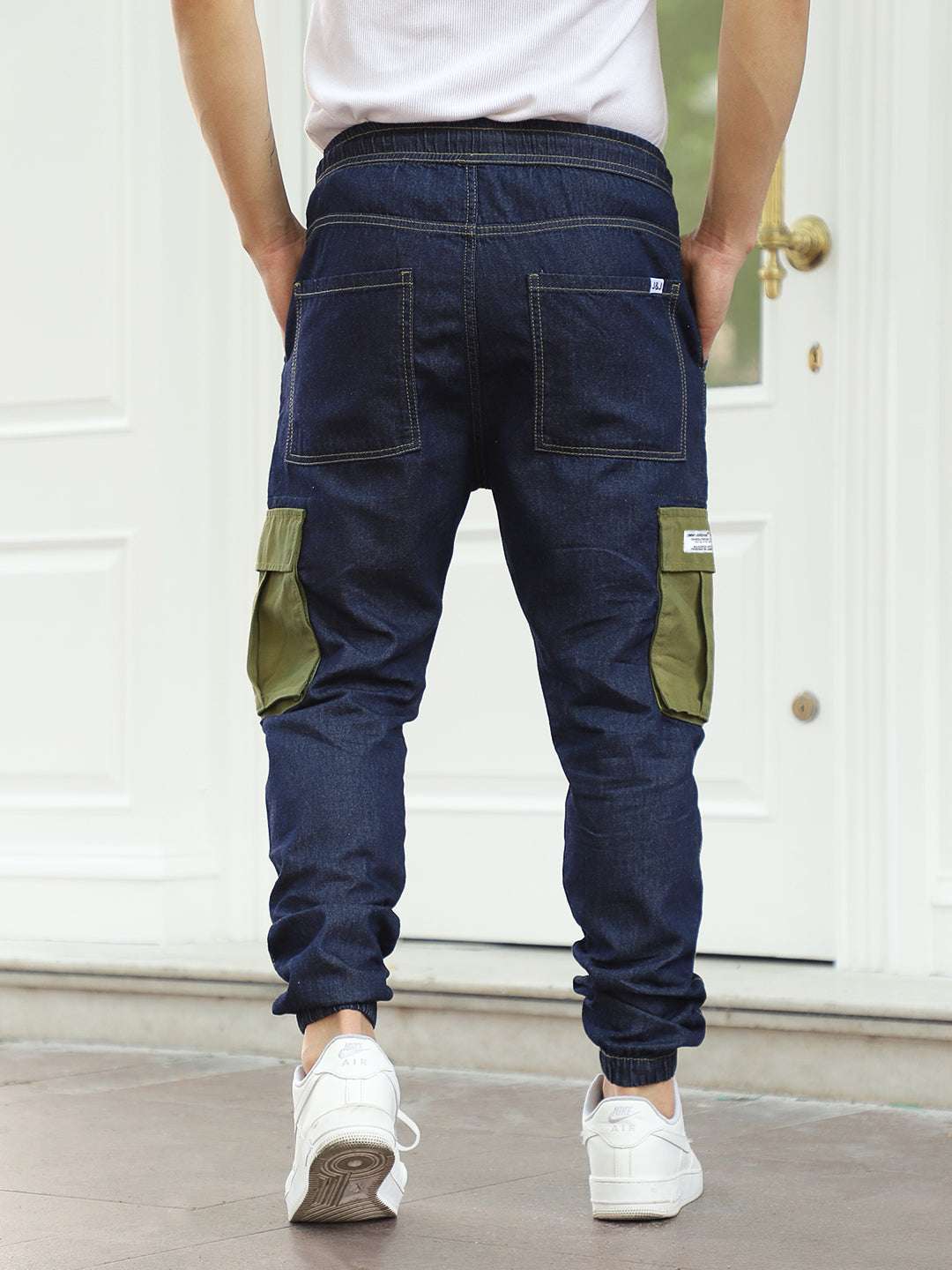 Fusion Blue Jogger Fit Denim Cargo