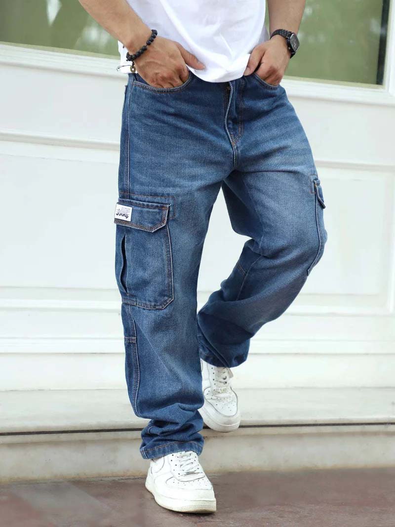 Nightline Cobalt  Blue Denim Cargo