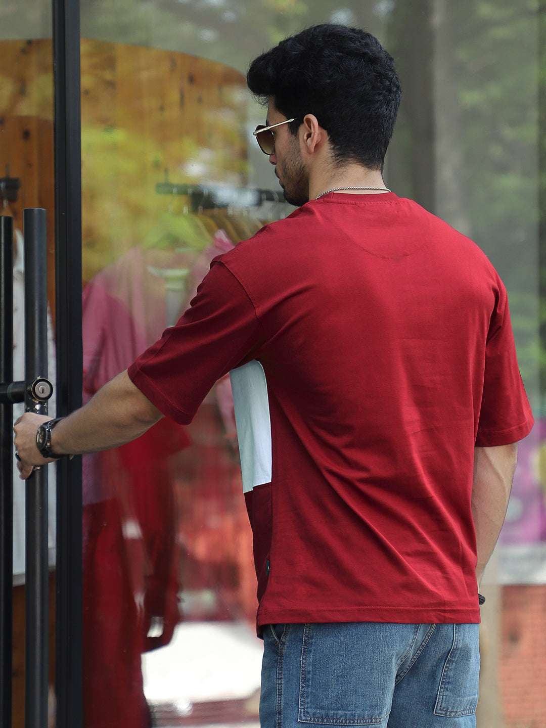 Adrenaline Rush Red Oversized T-Shirt