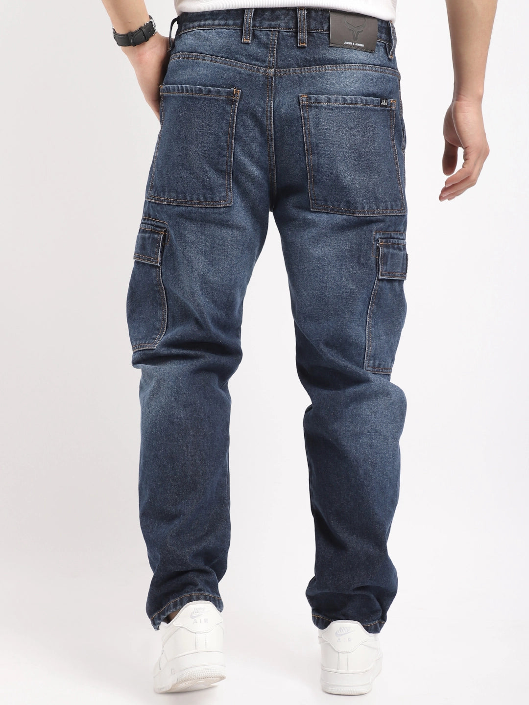 Twilight Fade Dark Blue Denim Cargo