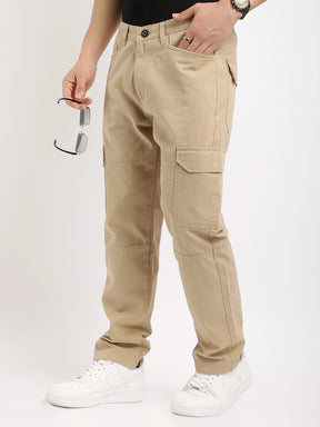 Harlow Hues Beige Cotton Cargo