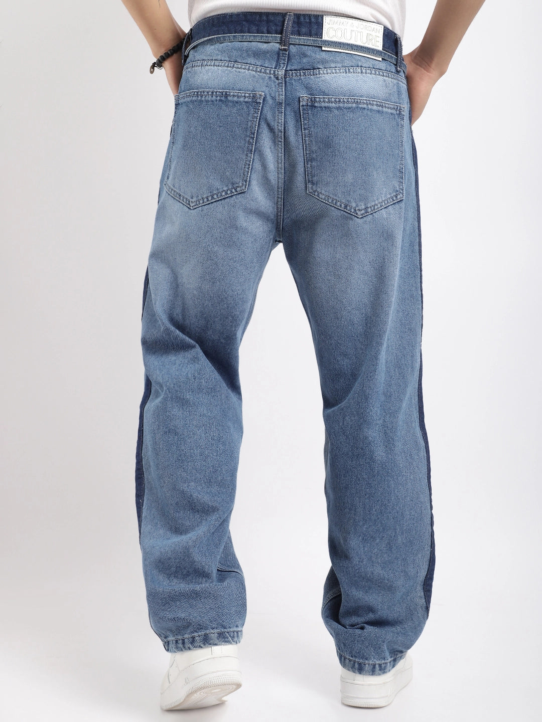 Raw Flex Blue Belt Denim Jeans