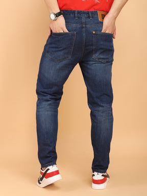 Medium Blue Carrot Fit Denim Jeans