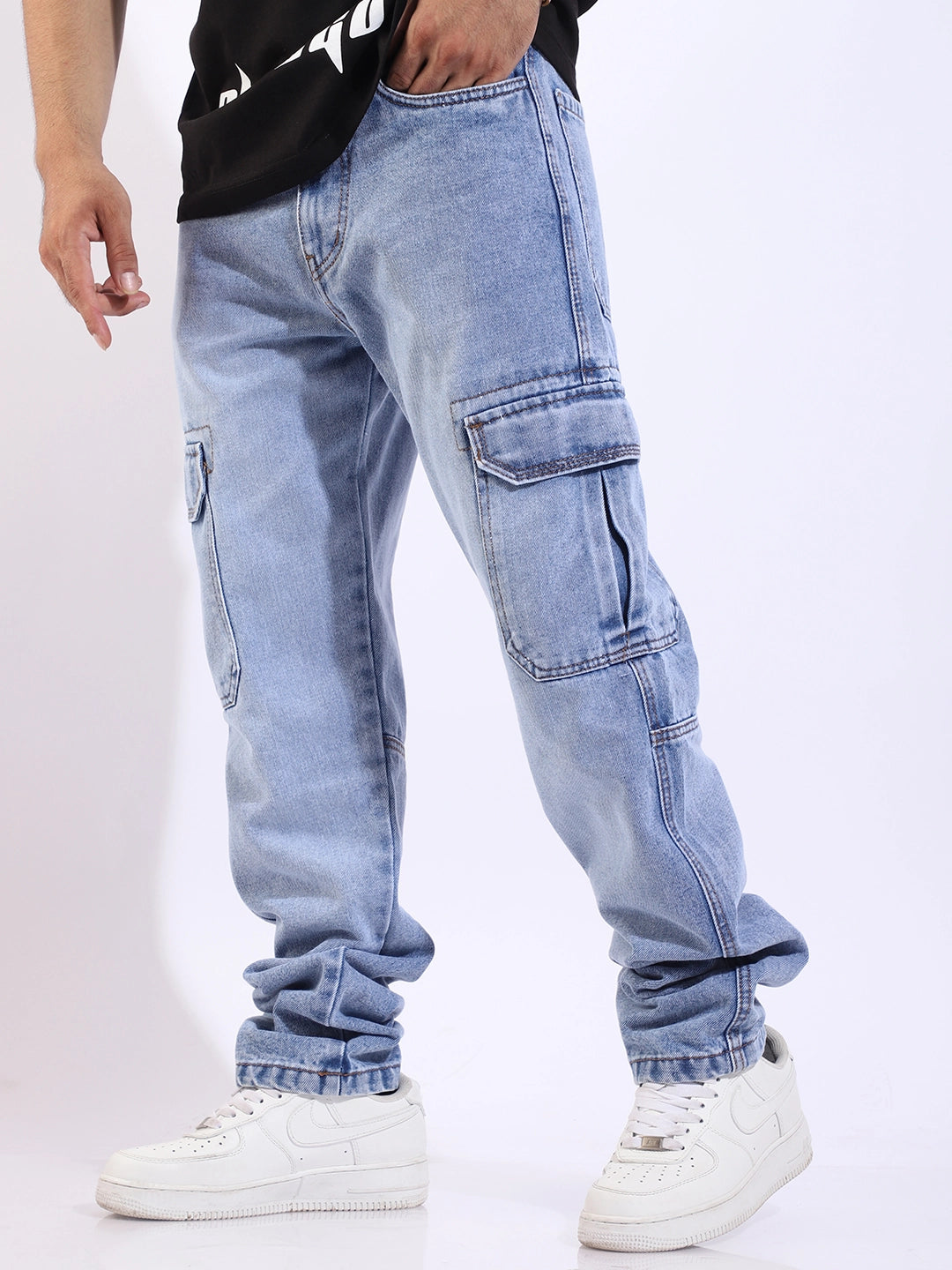 Zoom Sky Blue Denim Cargo