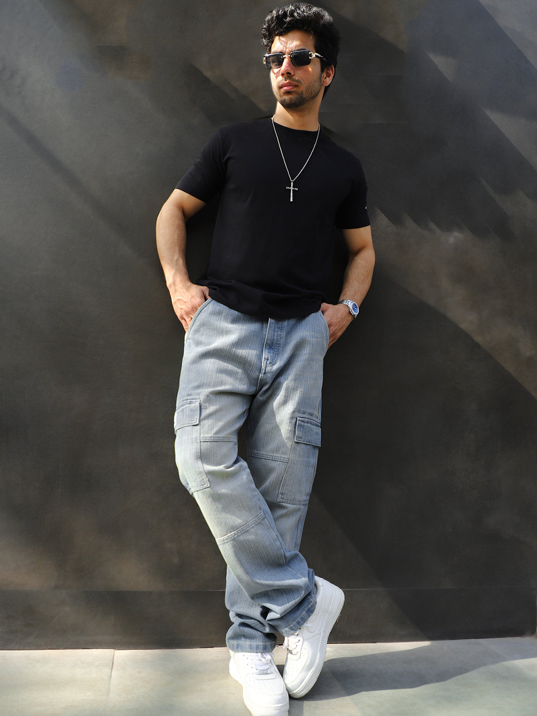 Twilight Tint Blue Denim Cargo