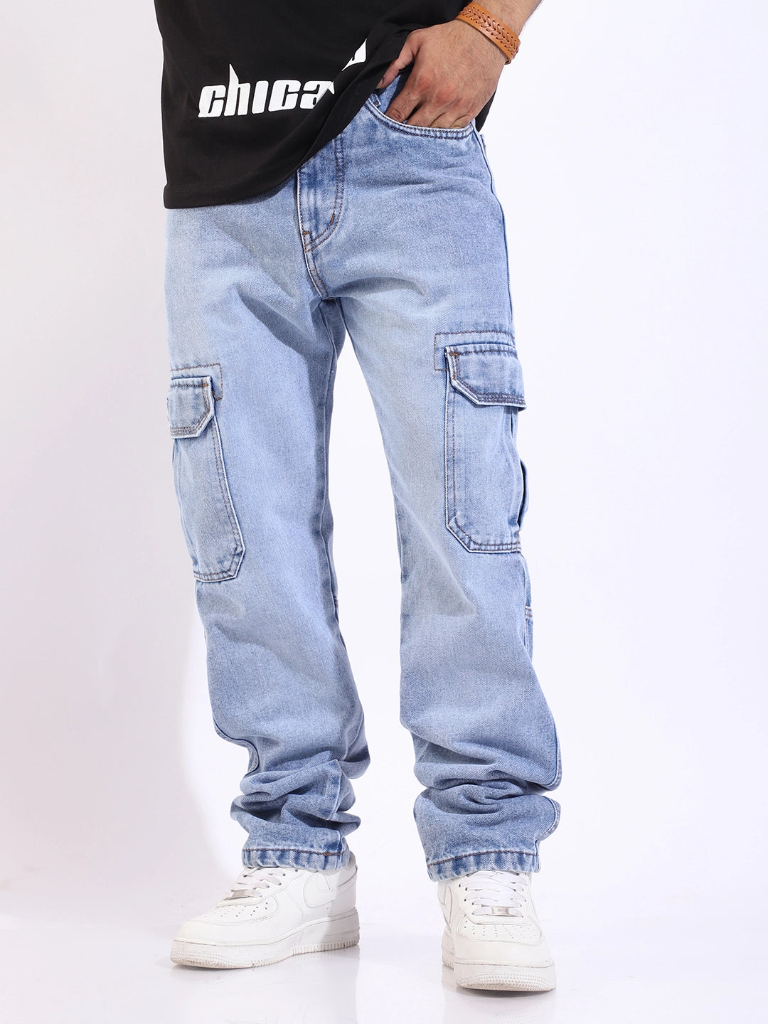 Zoom Sky Blue Denim Cargo
