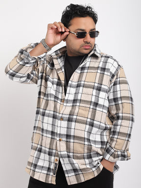 Royal Shade Off White Fon Marco Check  Full Sleeve Shirt