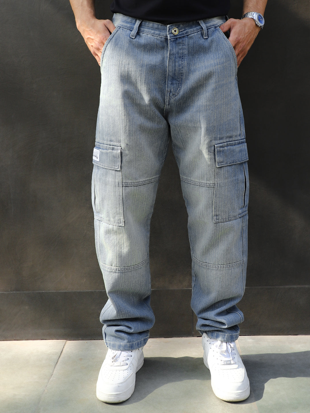 Twilight Tint Blue Denim Cargo