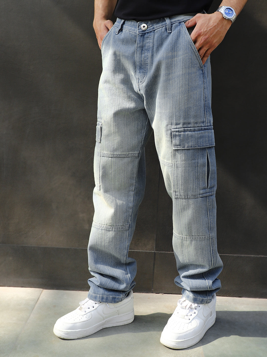 Twilight Tint Blue Denim Cargo