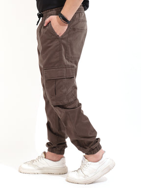 Light Brown Coated Cotton Cargo