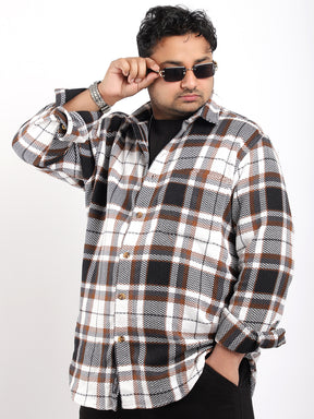 Royal Shade White Brown Marco Check  Full Sleeve Shirt