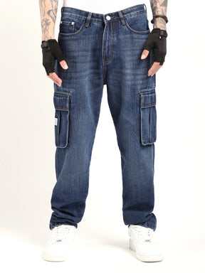 Driftwood Blue Denim Cargo