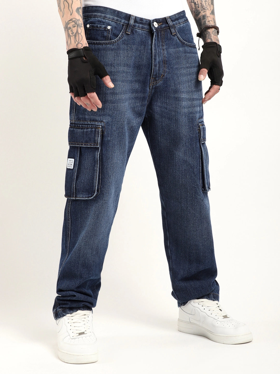 Driftwood Blue Denim Cargo