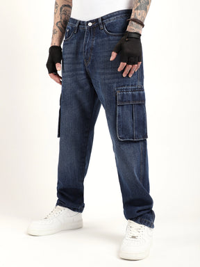 Driftwood Blue Denim Cargo