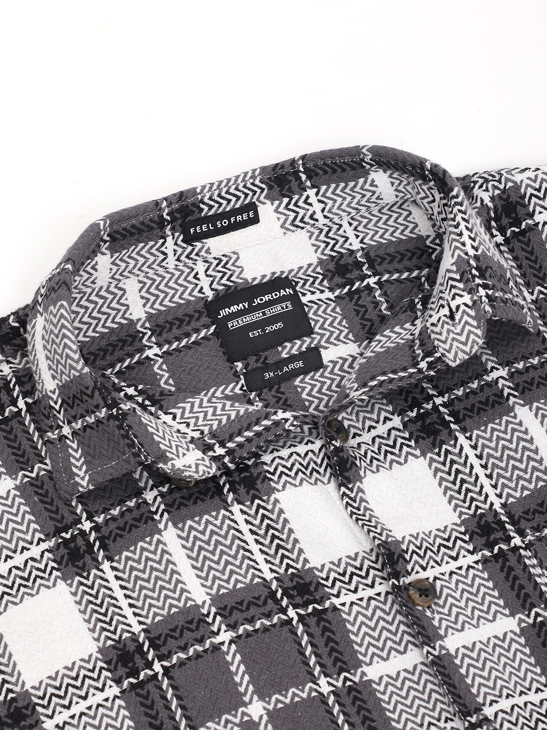 Royal Shade Grey White Marco Check  Full Sleeve Shirt