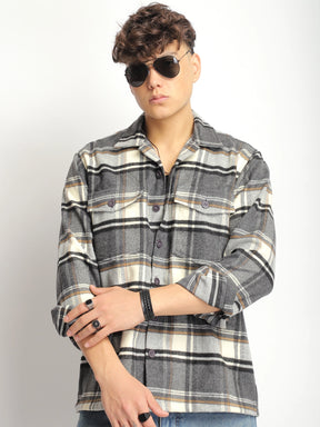 Hampstead Loom Grey Heavy Winter Shirt