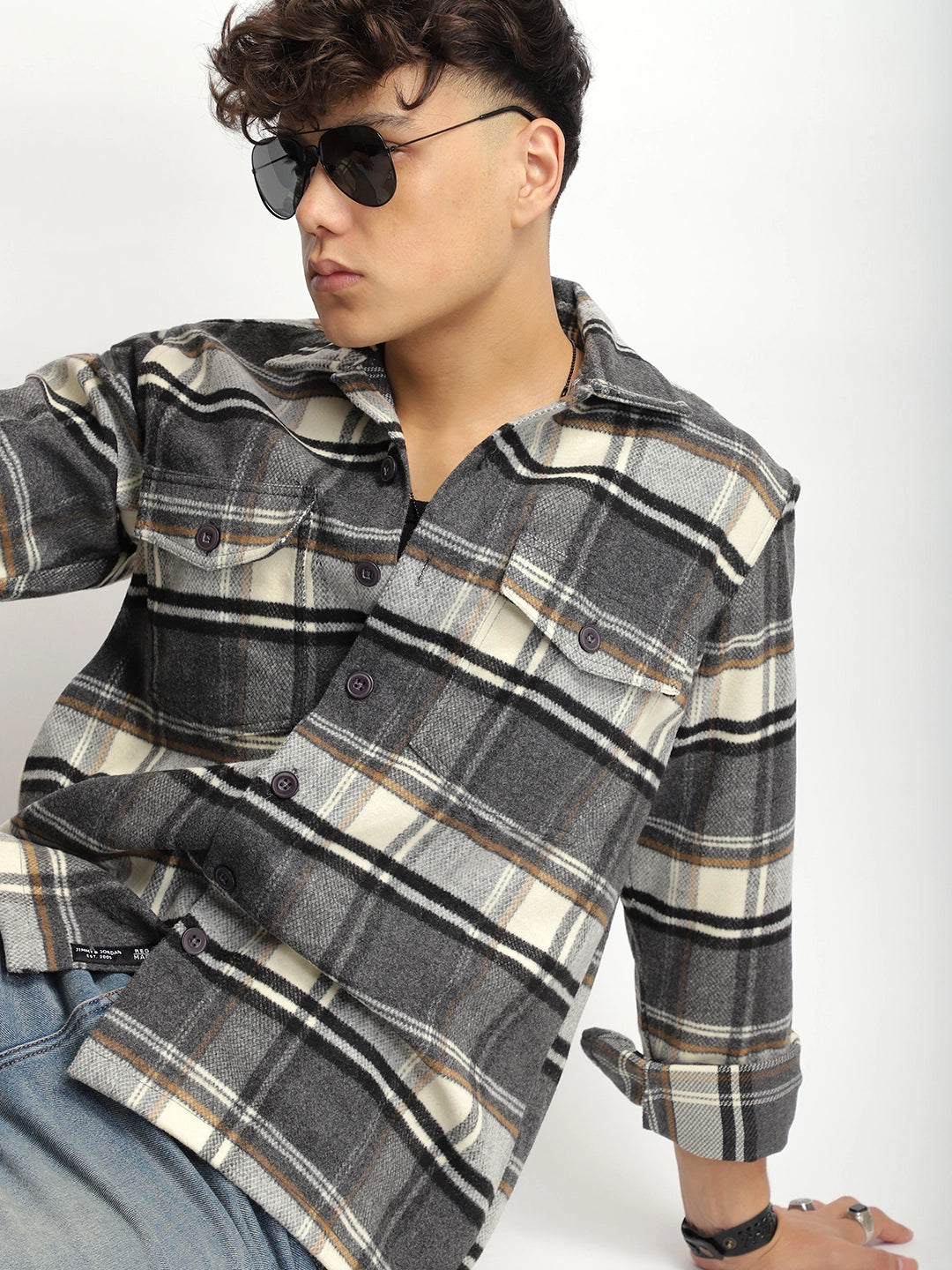 Hampstead Loom Grey Heavy Winter Shirt