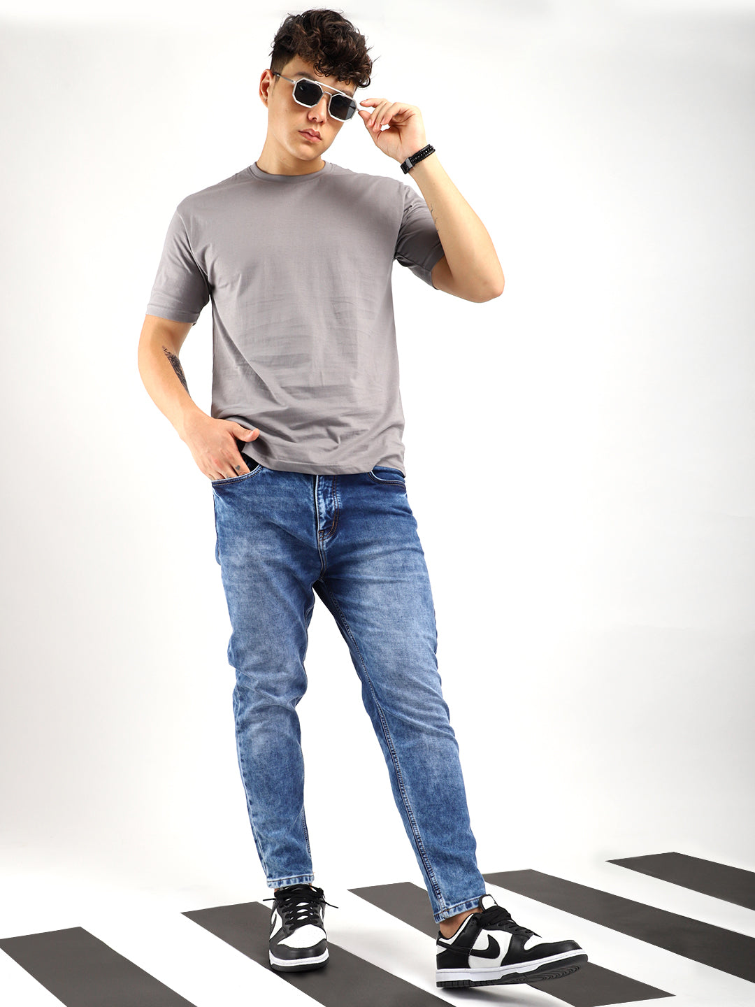 Refined Light Blue Ankle Fit jeans