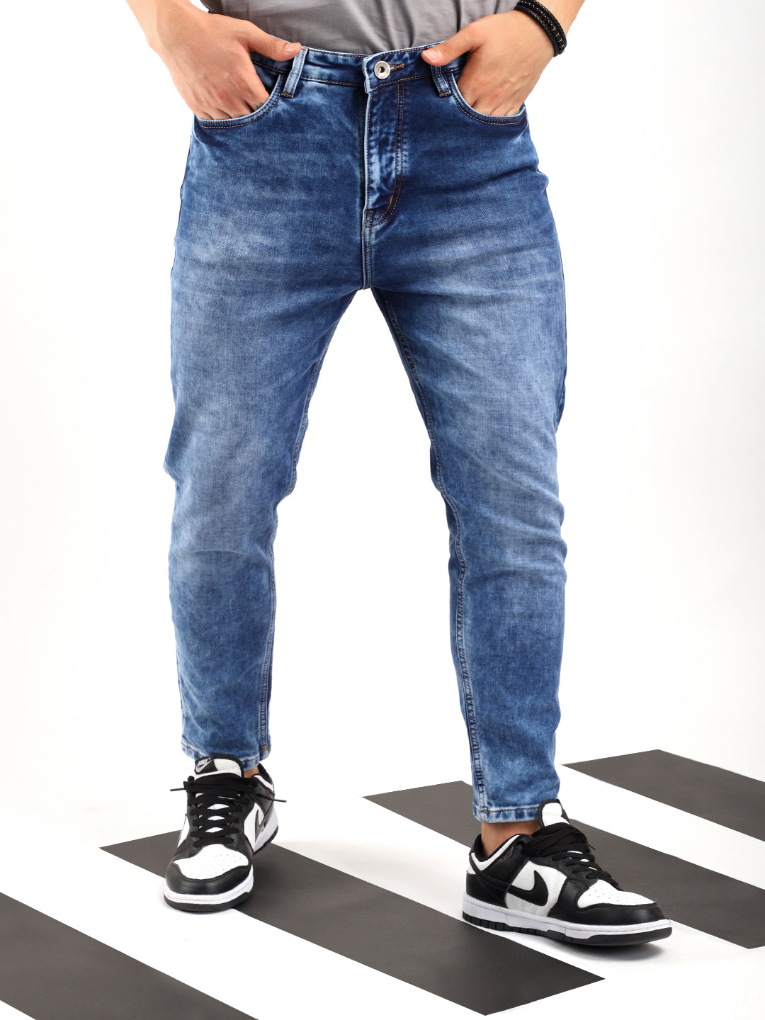 Refined Light Blue Ankle Fit jeans