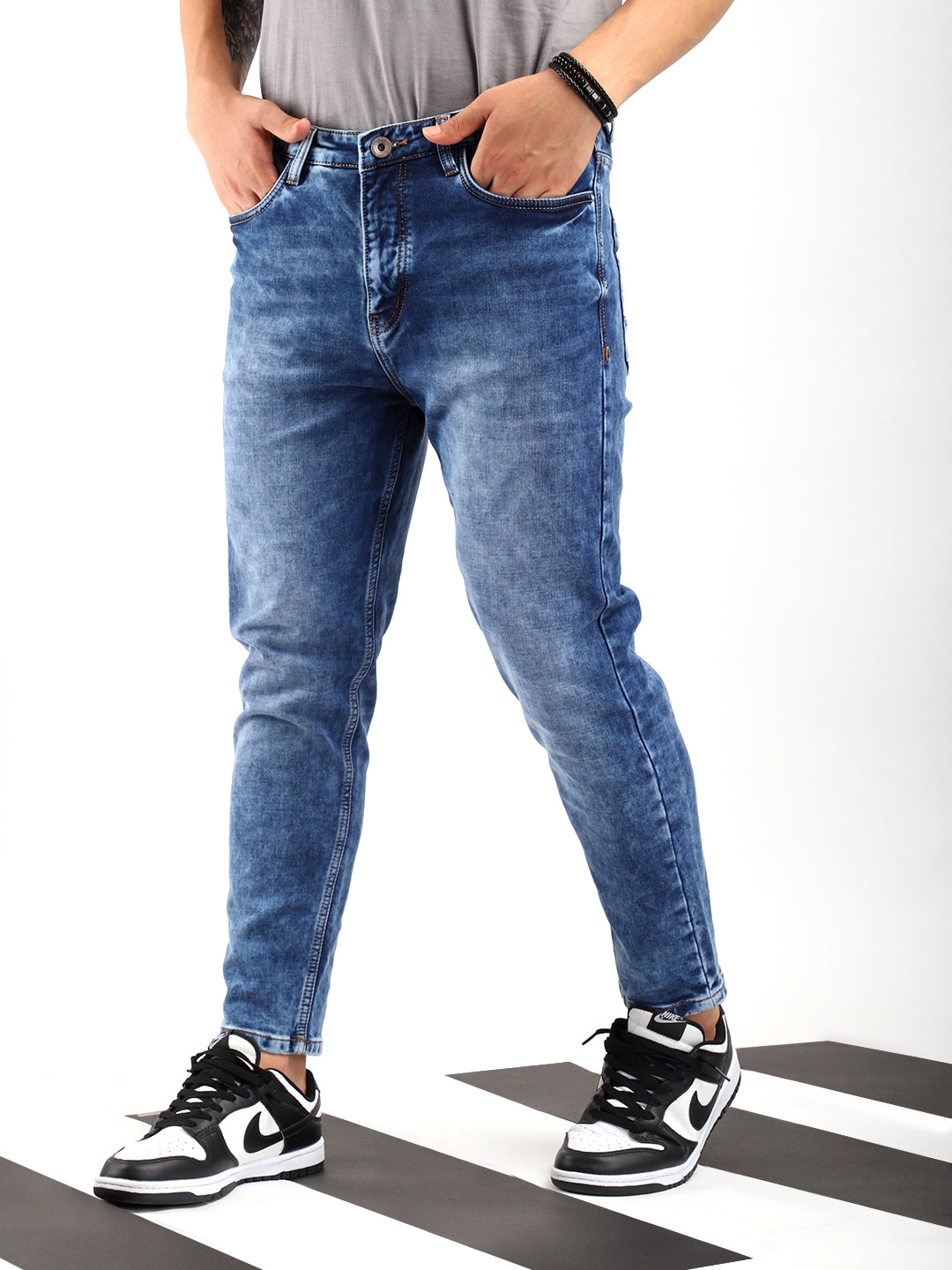 Refined Light Blue Ankle Fit jeans