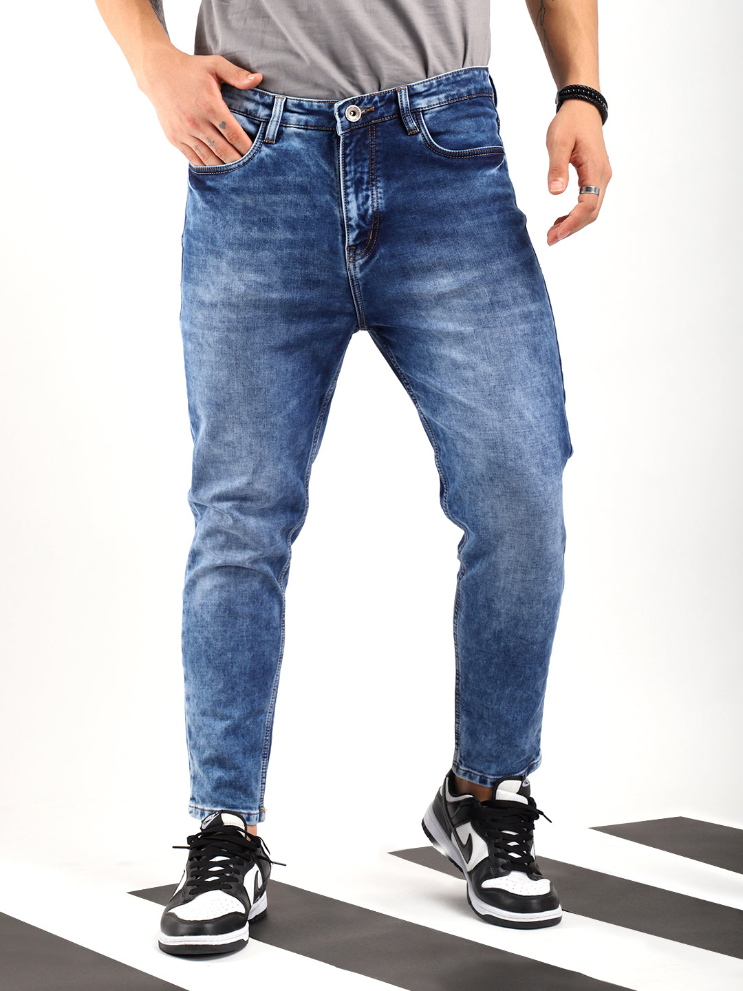 Refined Light Blue Ankle Fit jeans