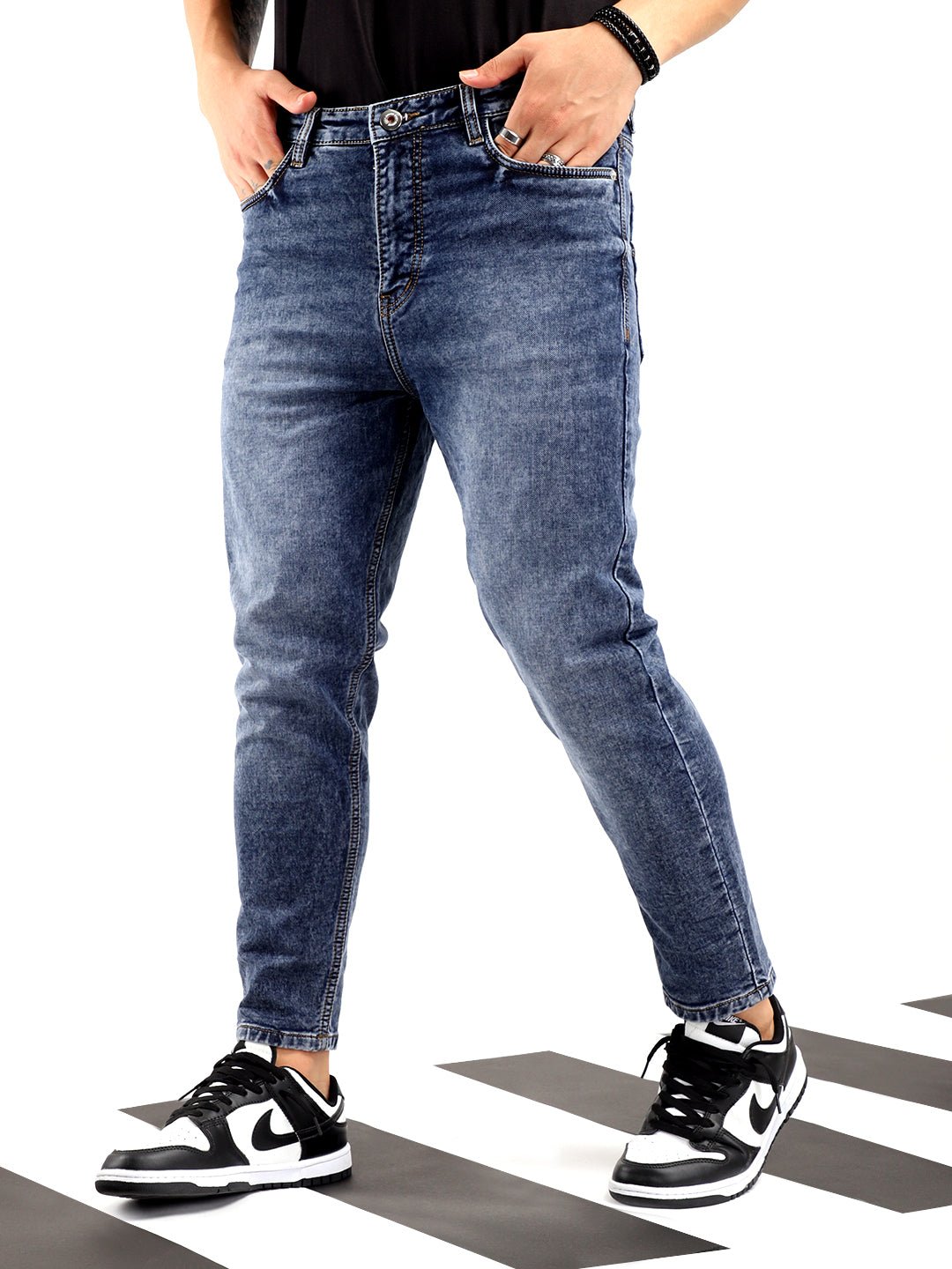 Greedy Light Blue Ankle Fit jeans