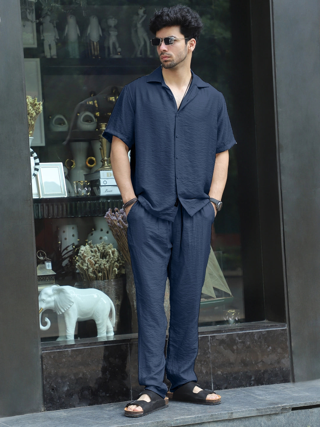 Linen Atlantica Deep Olean Co-Ord Set