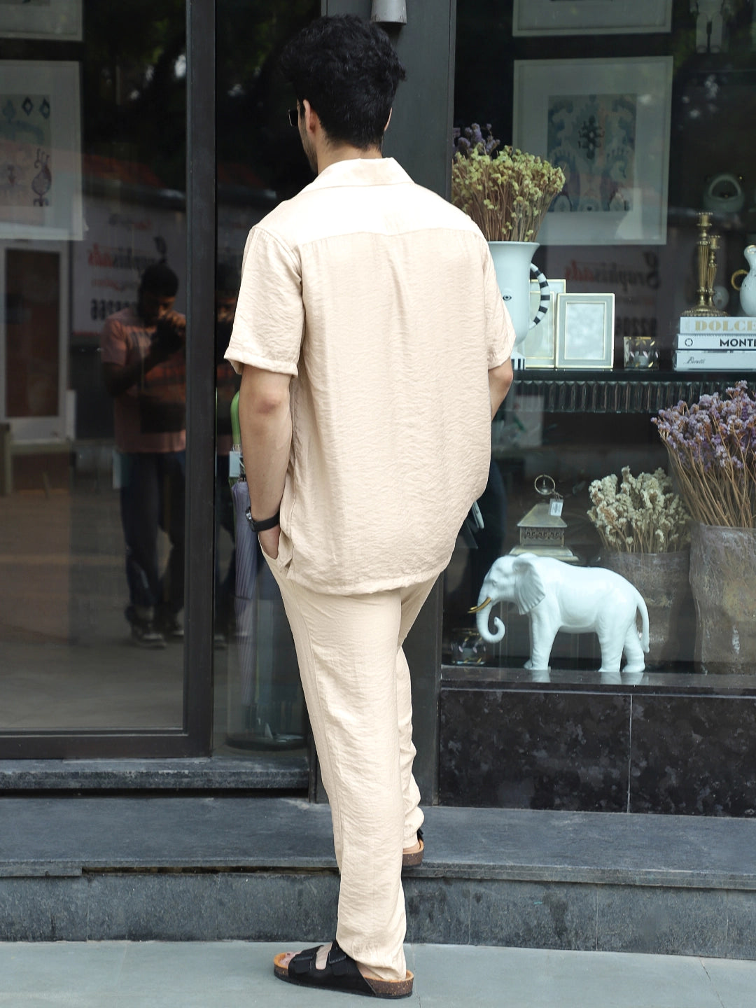 Linen Atlantica Light Beige Co-Ord Set