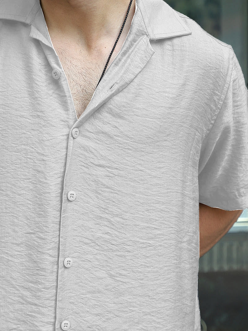 Linen Atlantica Light Grey Co-Ord Set