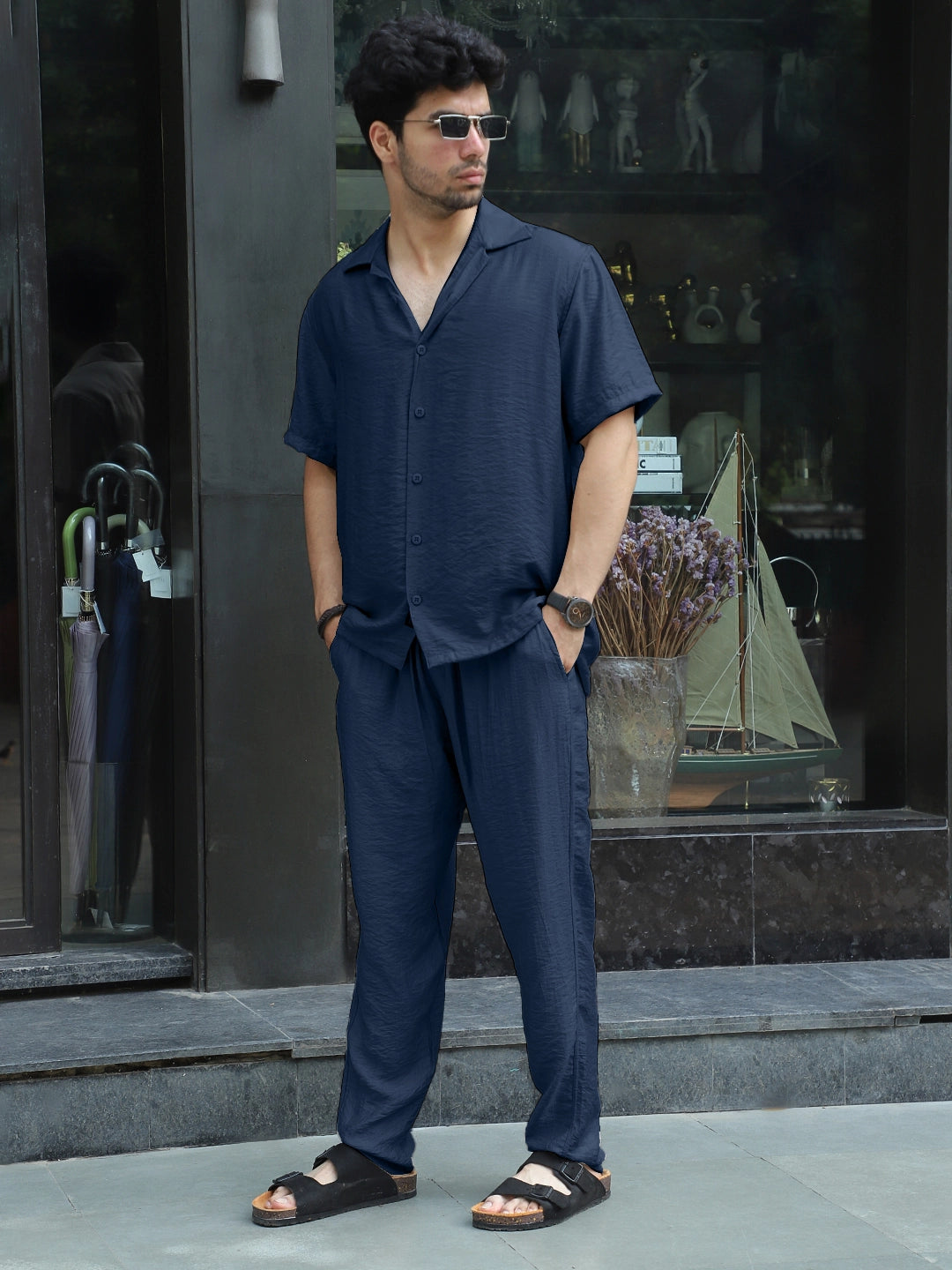 Linen Atlantica Deep Olean Co-Ord Set