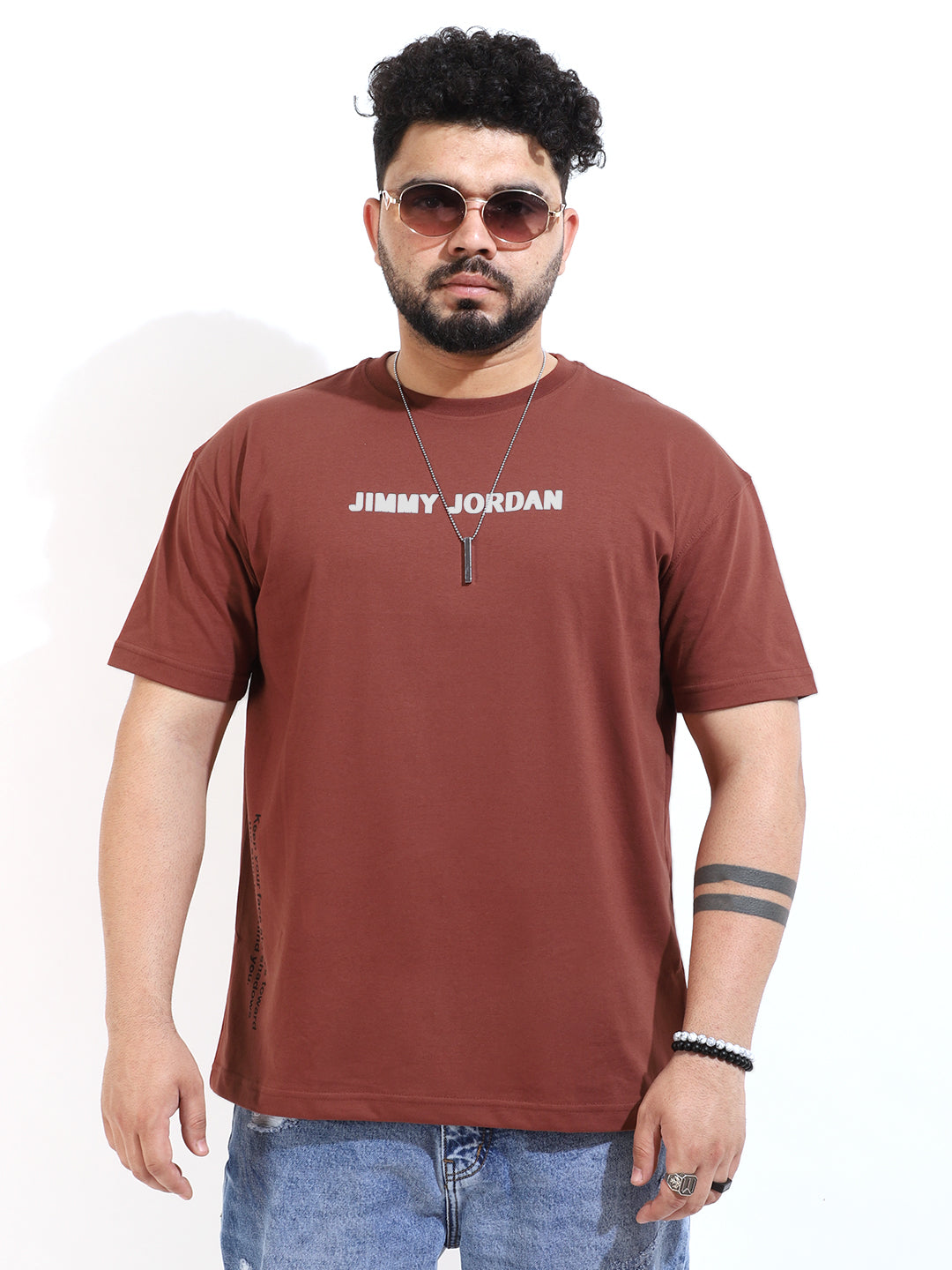 The Square Oversized Brown T-Shirt