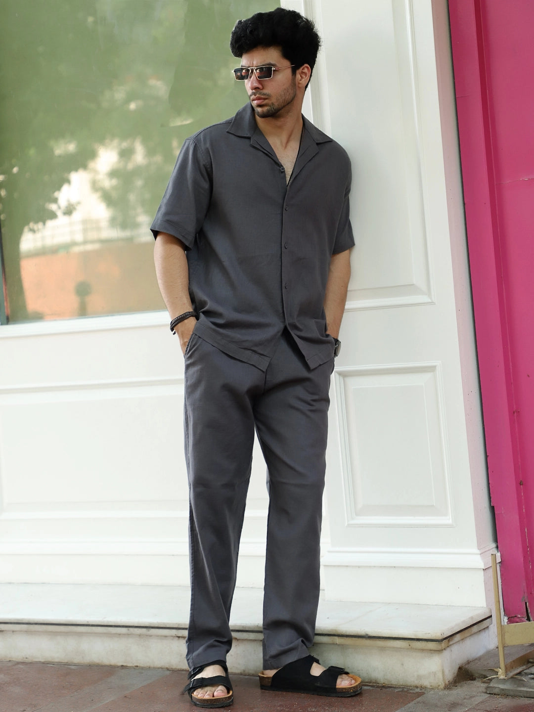 Linen Atlant  Grey Co-Ord Set