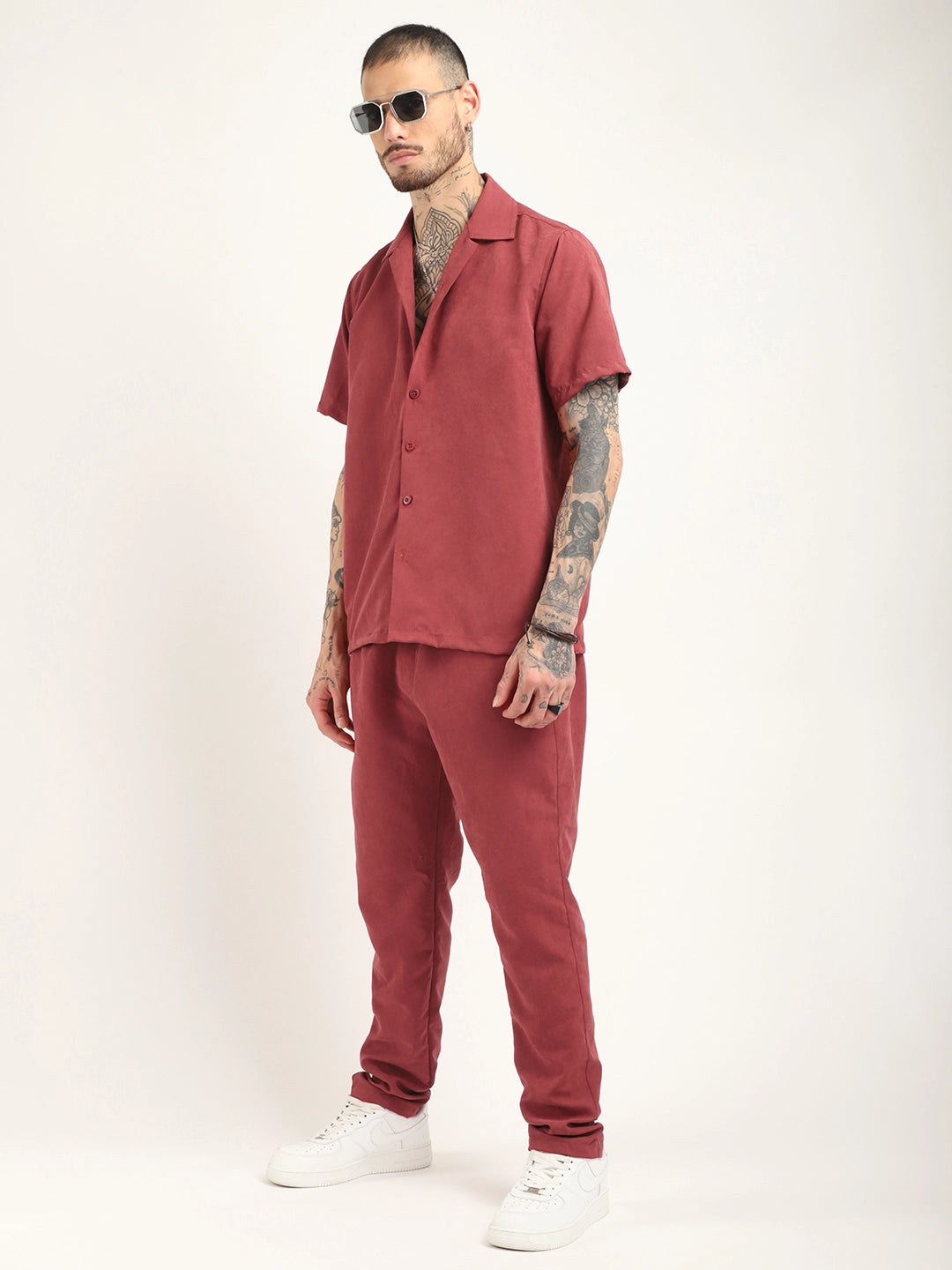 Brighton Blend Maroon Co-Ord Set