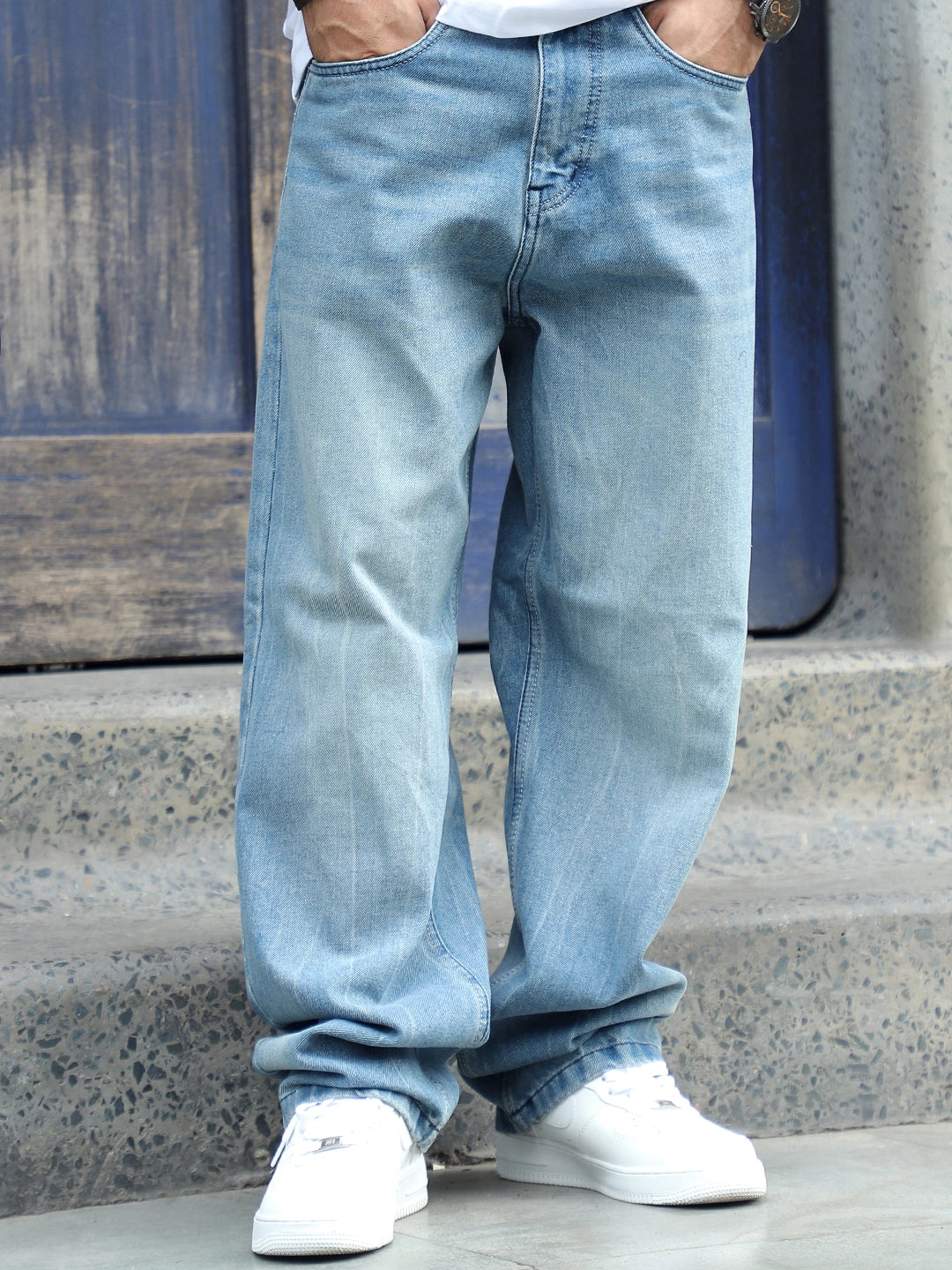Kavern French Blue Denim Jeans