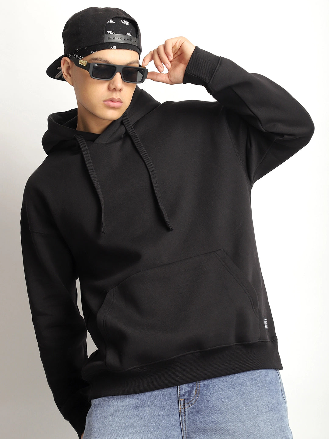 Black Oversized Hoodie Men