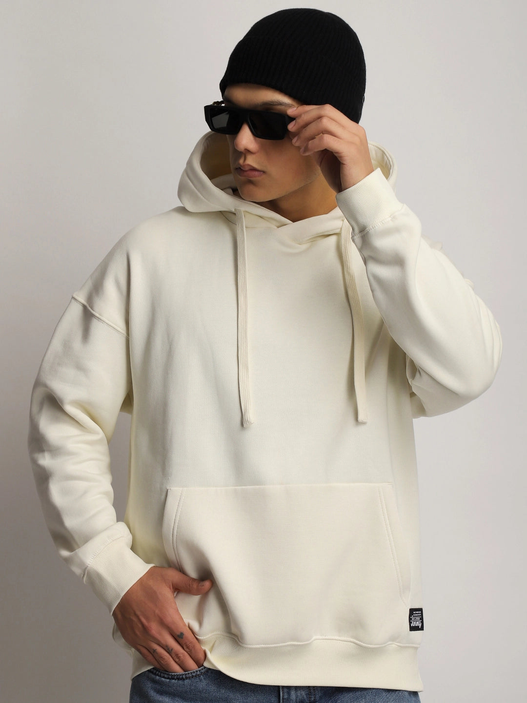 Cavendish Comfort Off White Oversized Hoodie