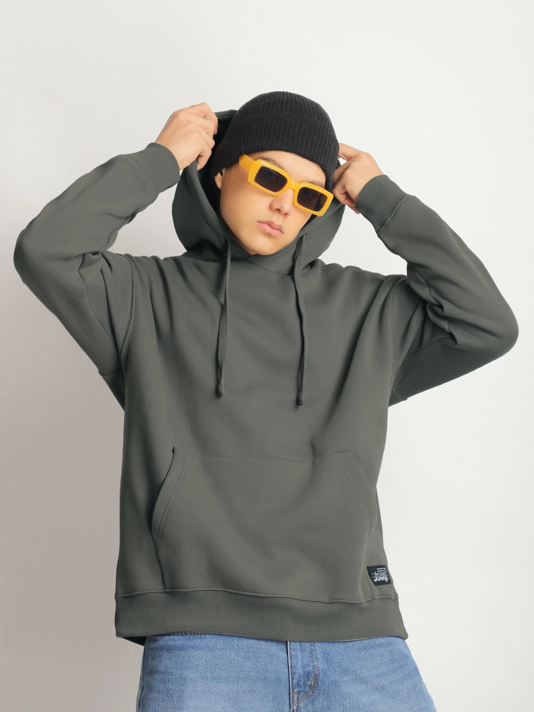 Olive Oversized Hoodie for Men