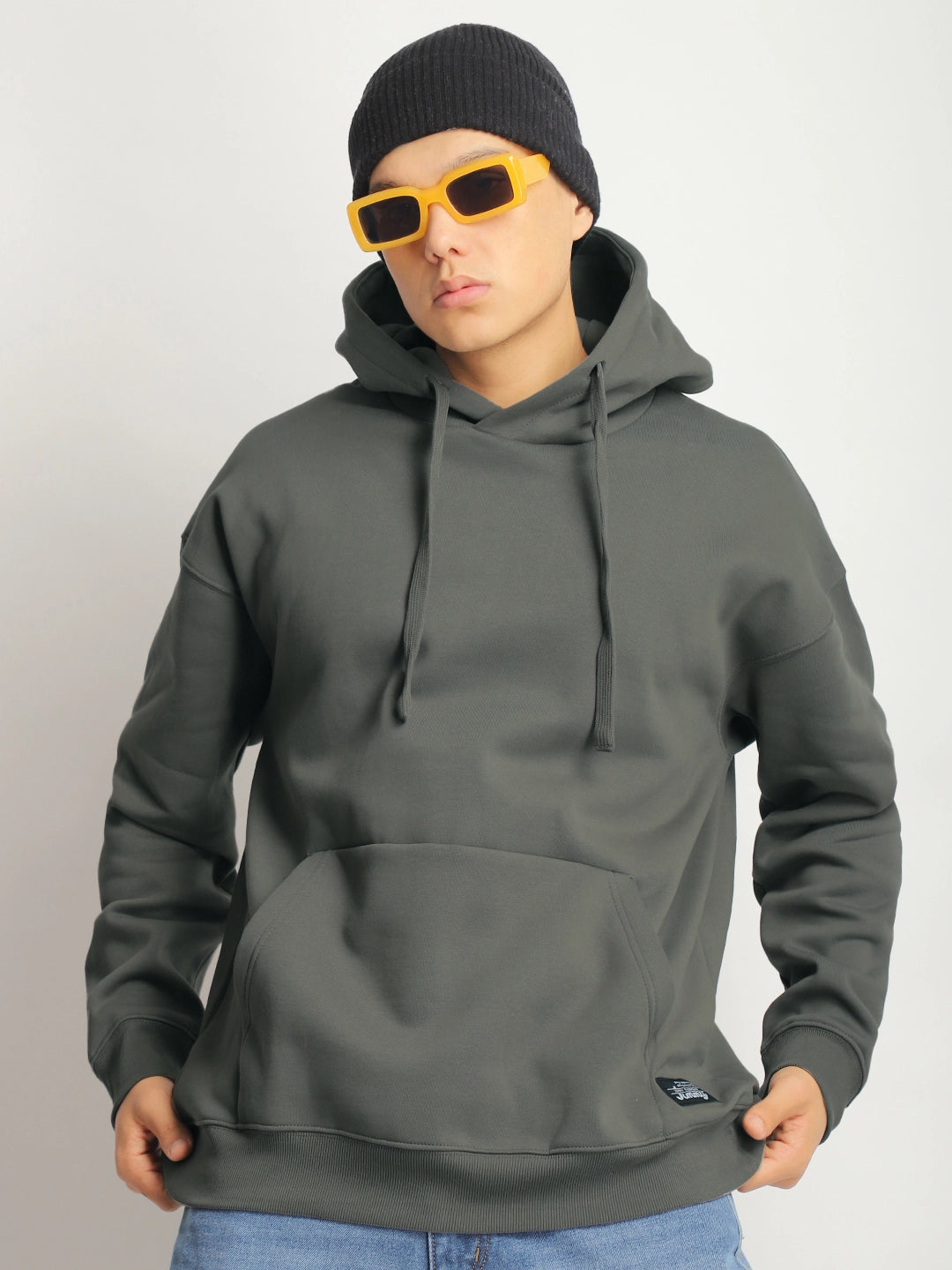 Olive Oversized Hoodie for Men