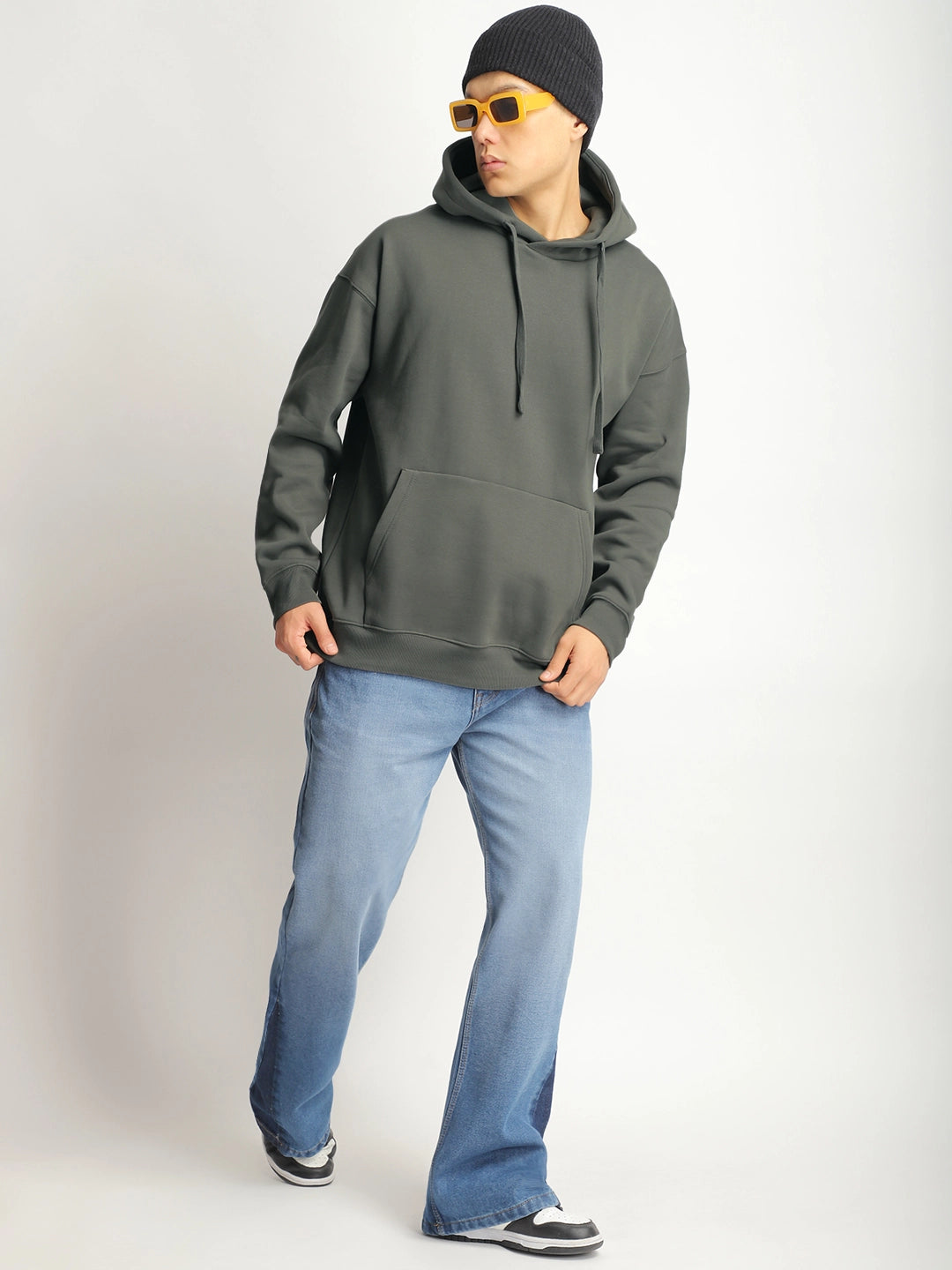 Olive Oversized Hoodie for Men