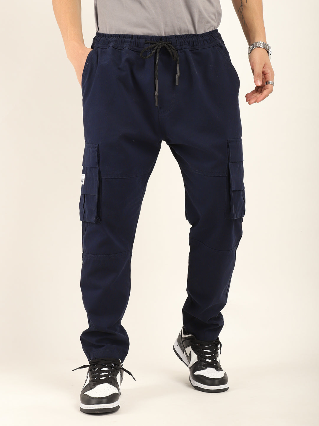 Navy Cargo Pant Men