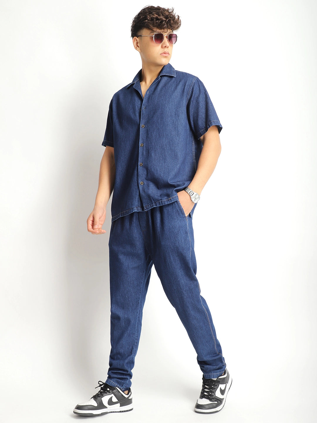 Parker Street Dark Navy Denim Co Ord Set