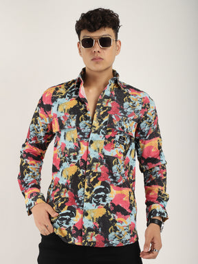 Multicolor Digital Print Pop Corn Shirt