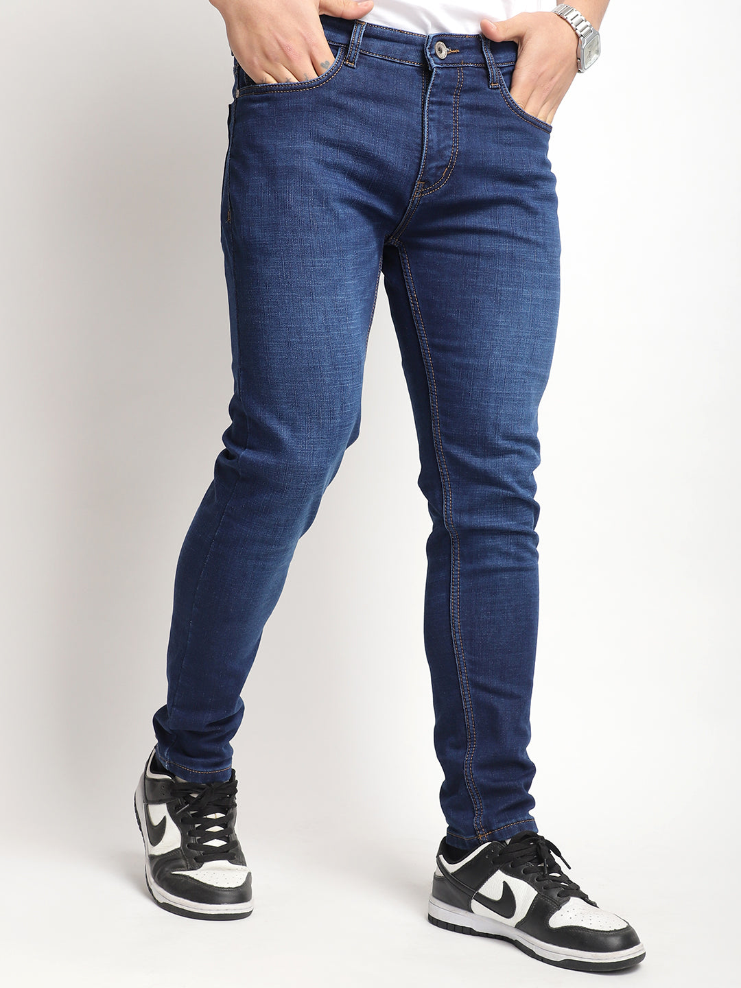 Bond Street Dark Blue Denim Jeans