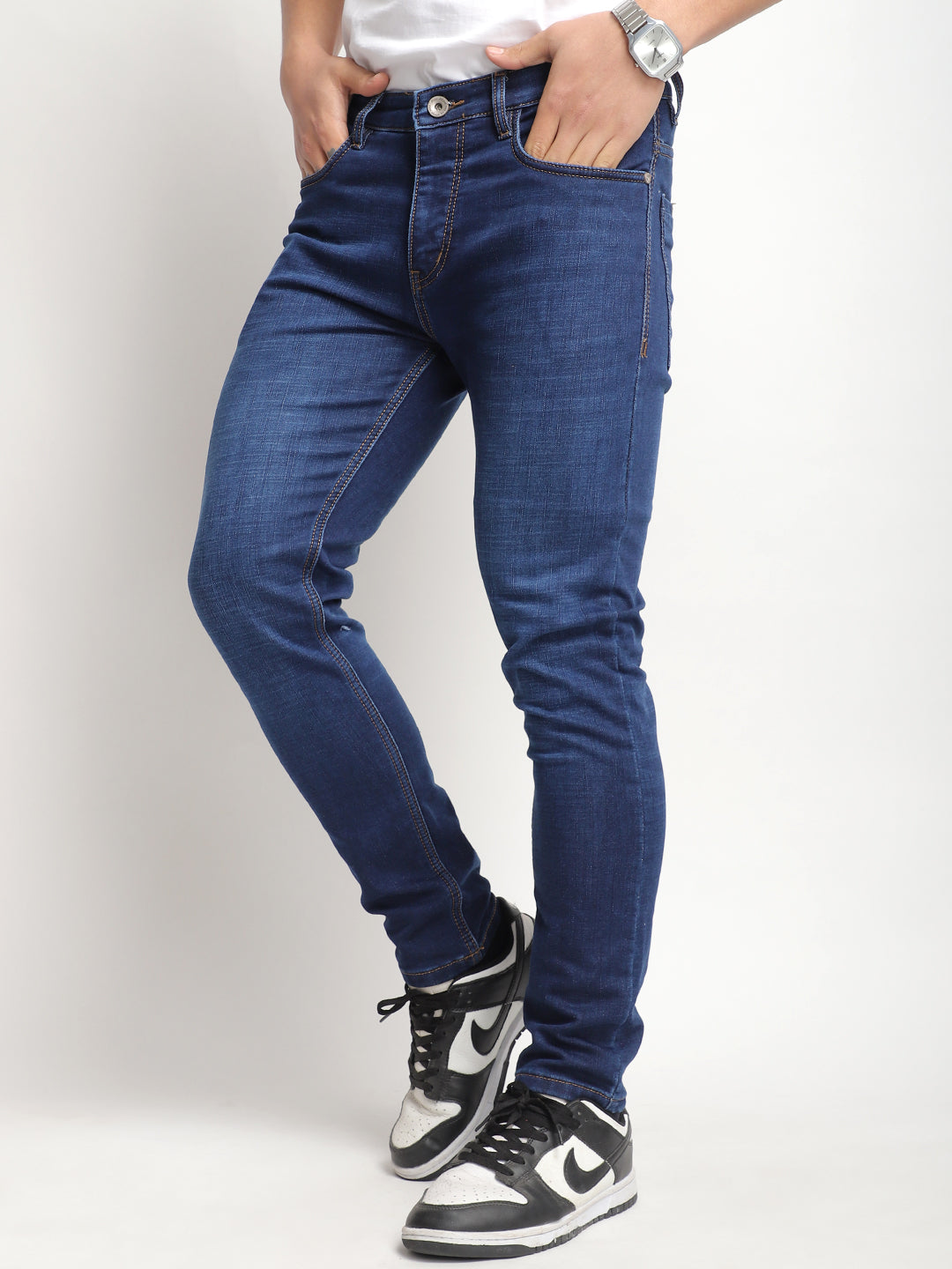 Bond Street Dark Blue Denim Jeans