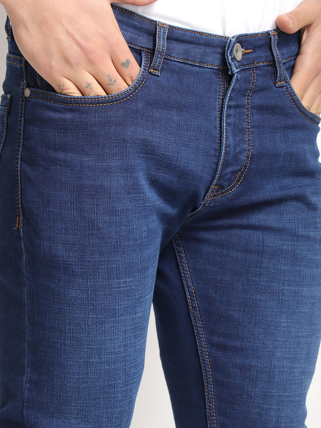 Bond Street Dark Blue Denim Jeans