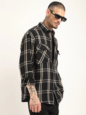 Retro Black Check Full Sleeve Shirt