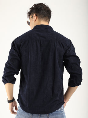 Code ray Navy Full Sleeve Shirt